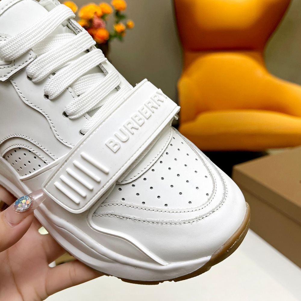 Burberry Vintage Suede And Leather Sneakers - PerfectKickZ