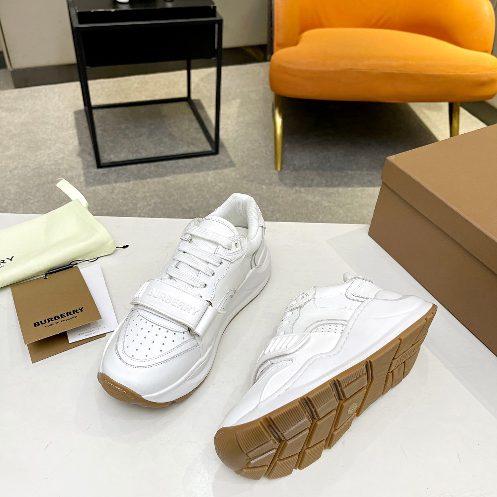 Burberry Vintage Suede And Leather Sneakers - PerfectKickZ
