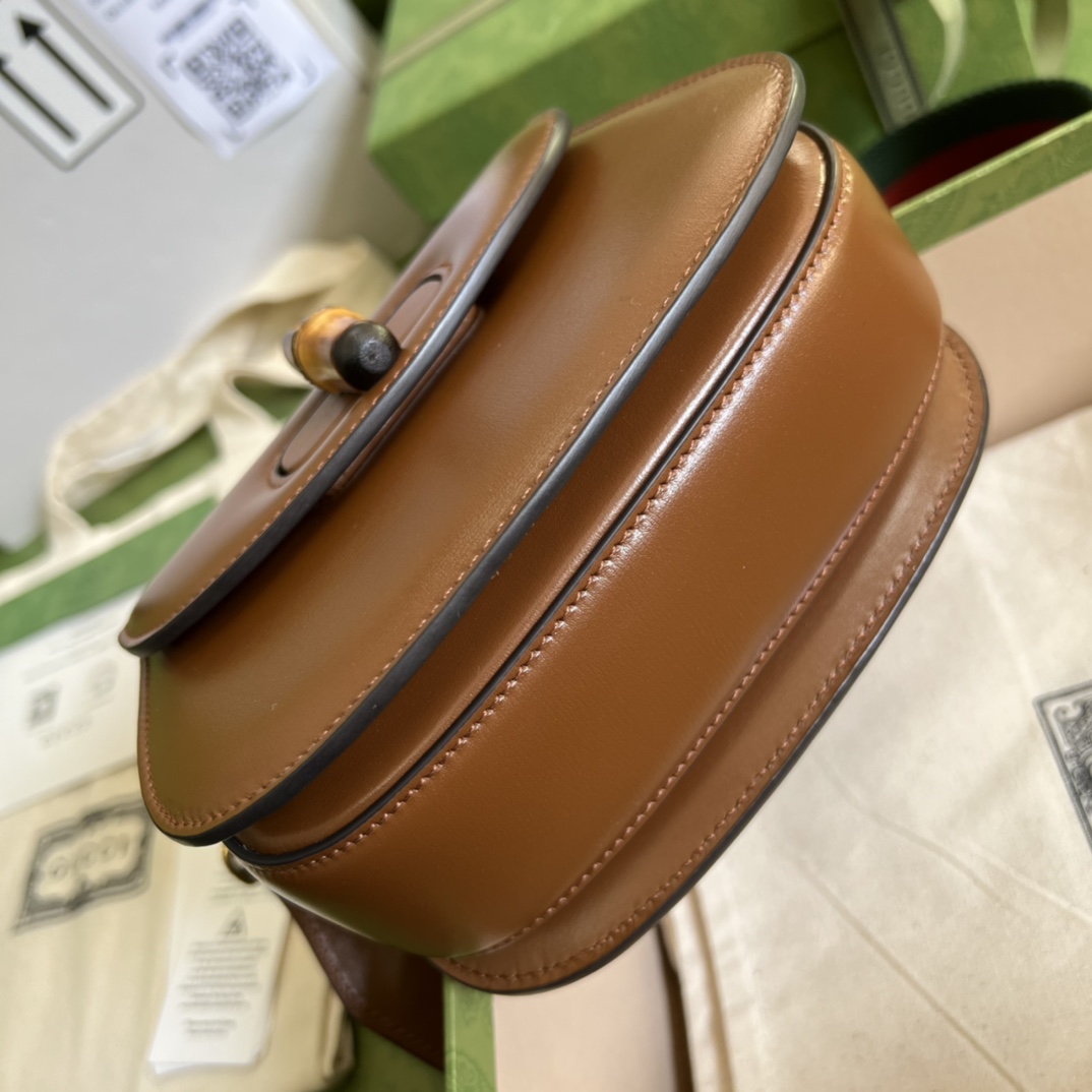 Gucci Bamboo 1947 Mini Top Handle Bag(17-12-7.5cm) - PerfectKickZ