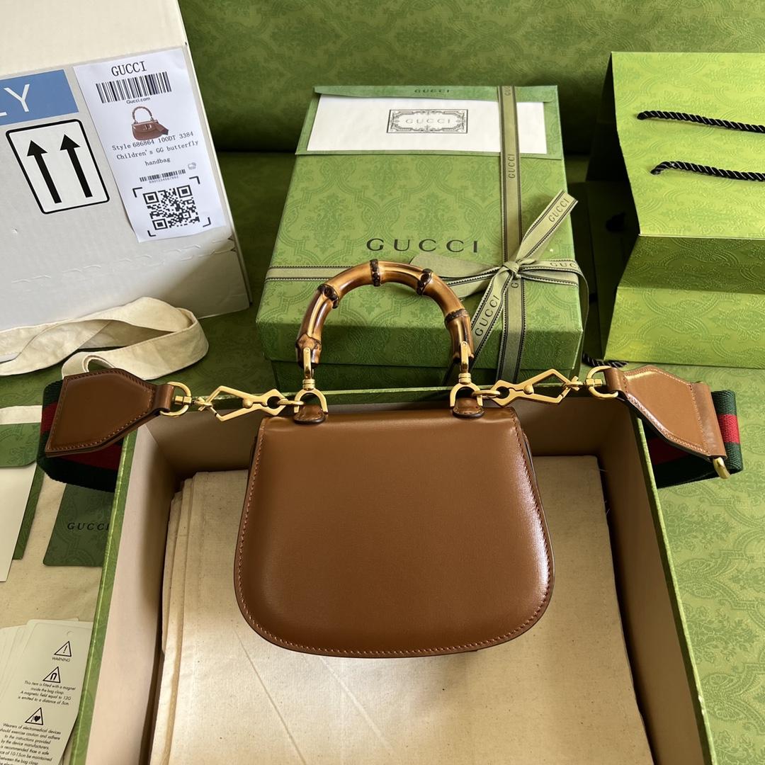 Gucci Bamboo 1947 Mini Top Handle Bag(17-12-7.5cm) - PerfectKickZ