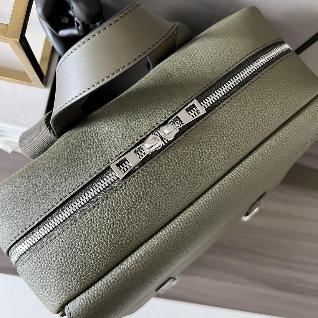 Loewe Military Backpack In Soft Grained Calfskin - PerfectKickZ