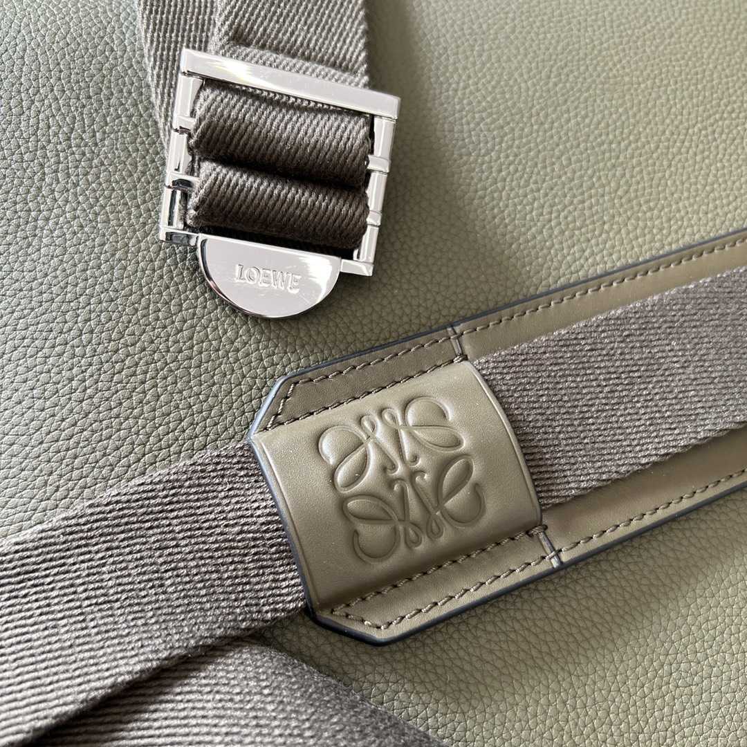 Loewe Military Backpack In Soft Grained Calfskin - PerfectKickZ