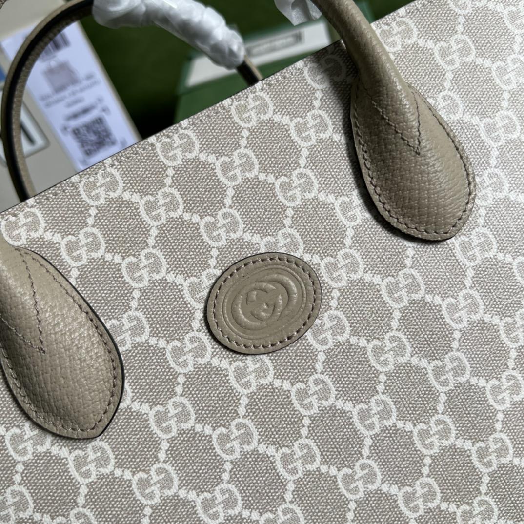 Gucci Small Tote Bag With Interlocking G(31-26.5-14cm) - PerfectKickZ