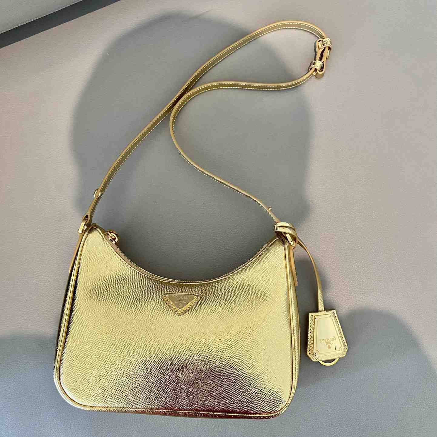 Prada Saffiano Leather Mini Bag(23-17-6.5cm) - PerfectKickZ