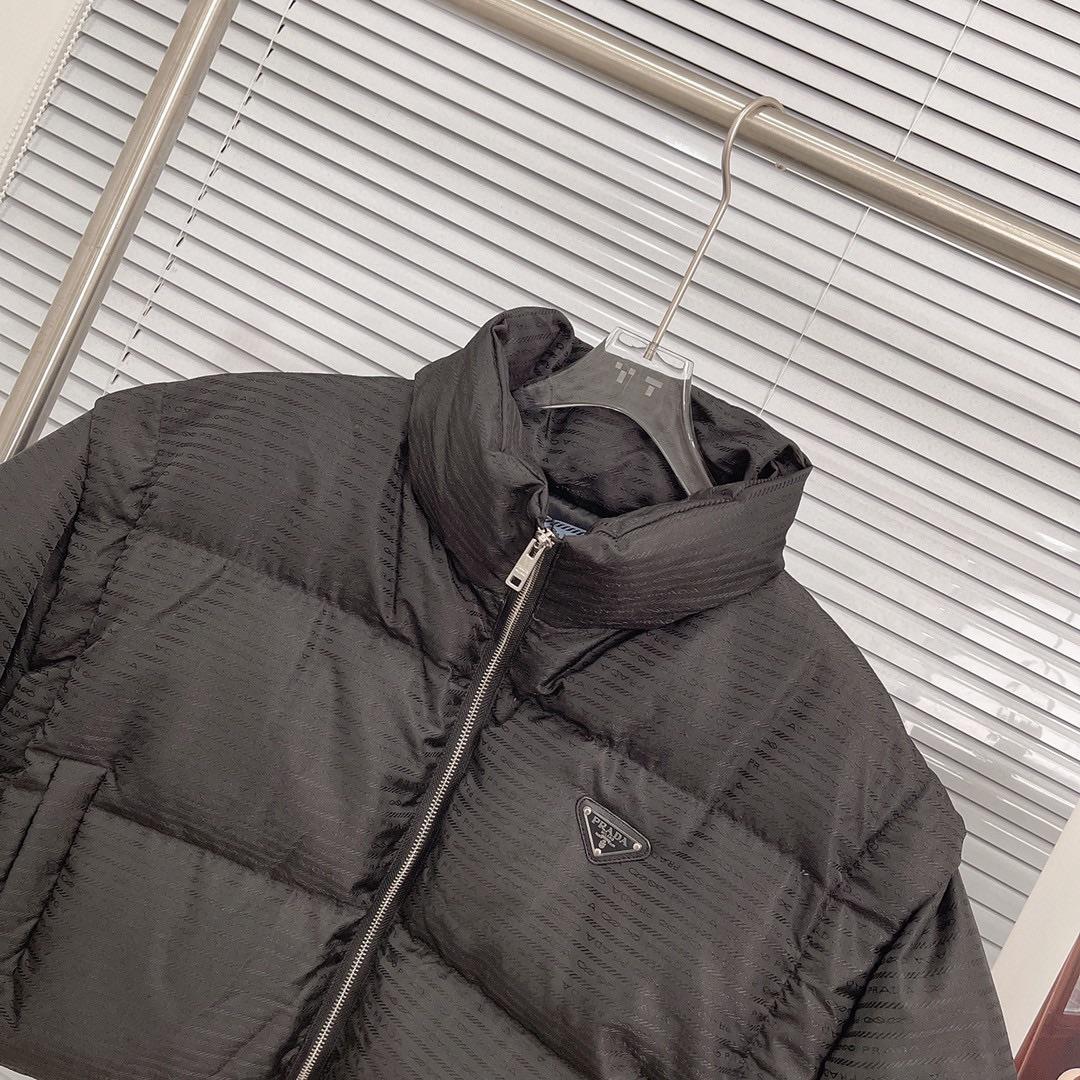 Prada Re-Nylon Cropped Hooded Down Jacket - PerfectKickZ