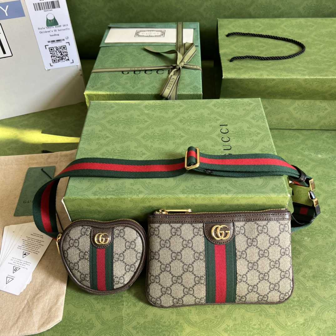 Gucci Ophidia GG Heart Utility Belt(12-11-2cm/20-13cm) - PerfectKickZ