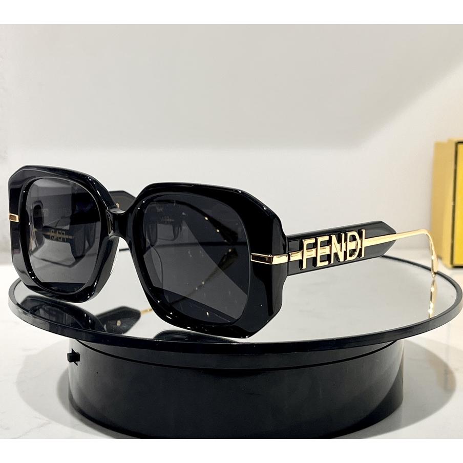 Fendi Fendigraphy Transparent Gray Acetate Sunglasses - PerfectKickZ