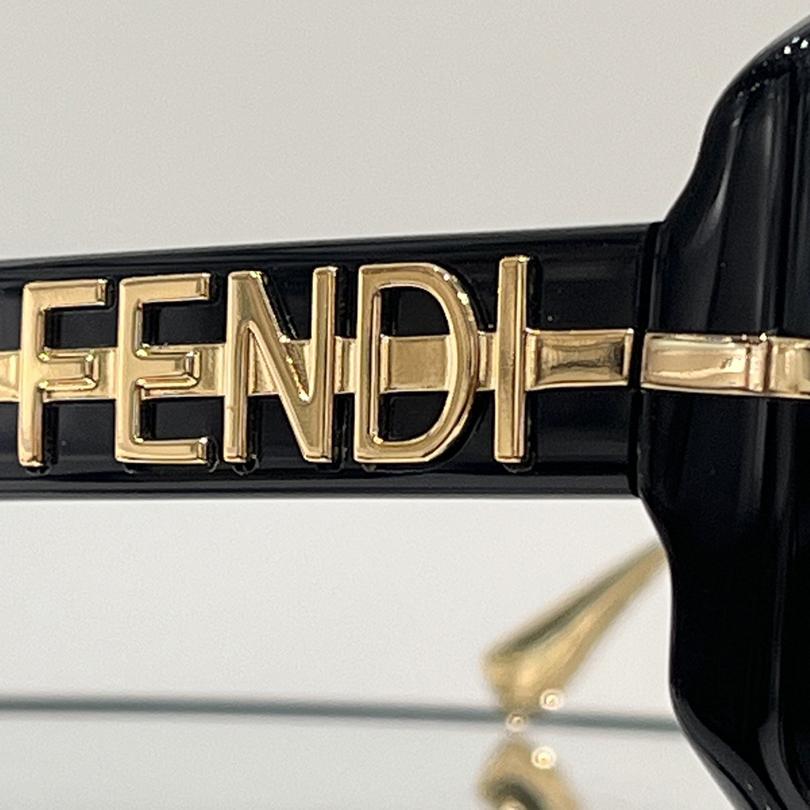 Fendi Fendigraphy Transparent Gray Acetate Sunglasses - PerfectKickZ