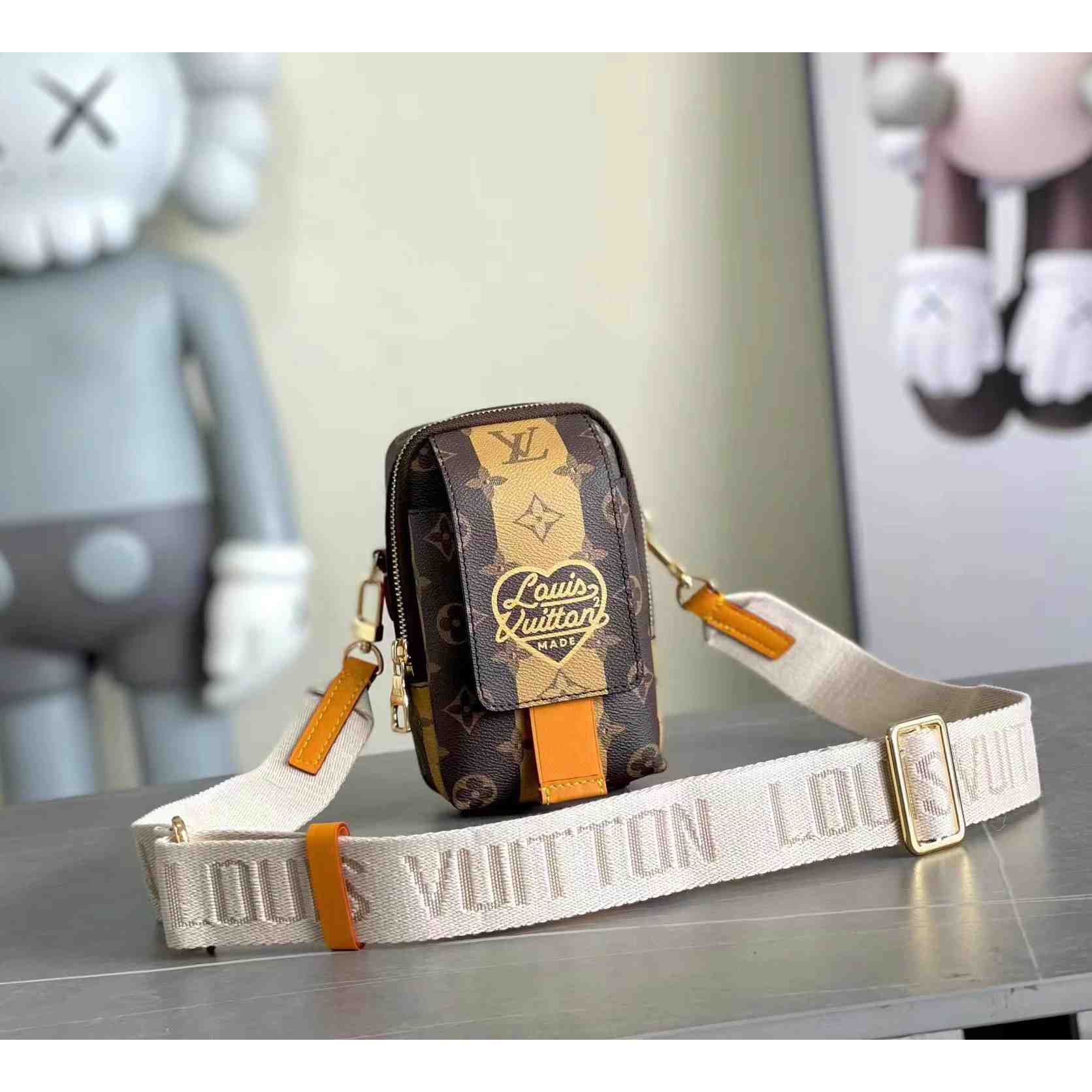 Louis Vuitton Flap Double Phone Pouch   (11-18-8cm)  M81005 - PerfectKickZ