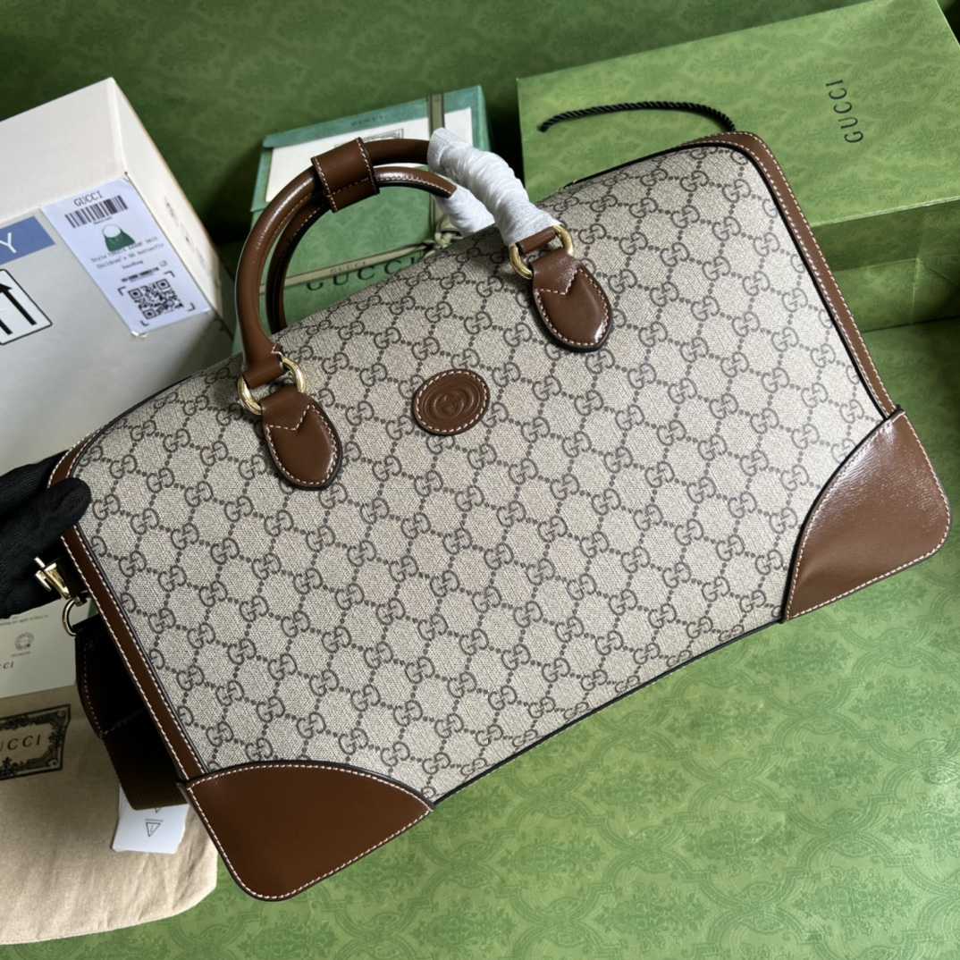 Gucci Duffle Bag With Interlocking G(42-26-24cm) - PerfectKickZ