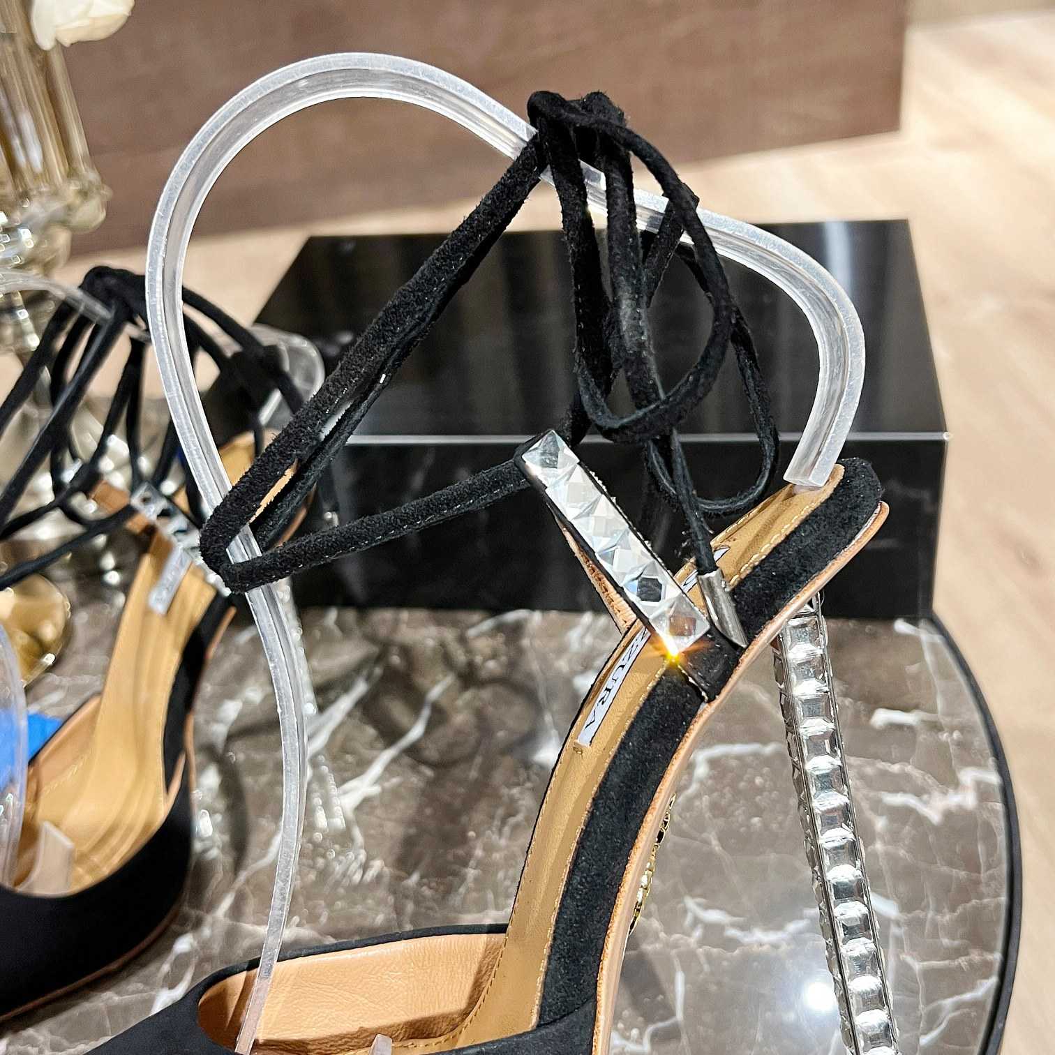 Aquazzura Rock Chic 105 Suede Pumps - PerfectKickZ
