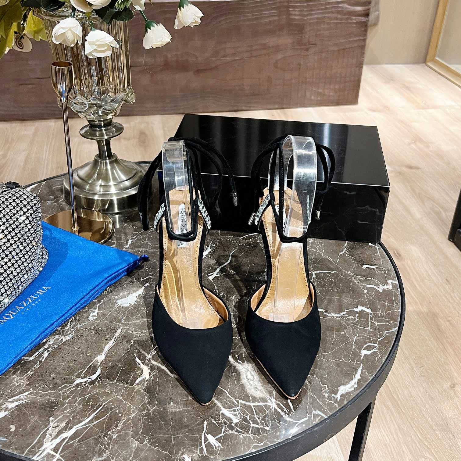 Aquazzura Rock Chic 105 Suede Pumps - PerfectKickZ
