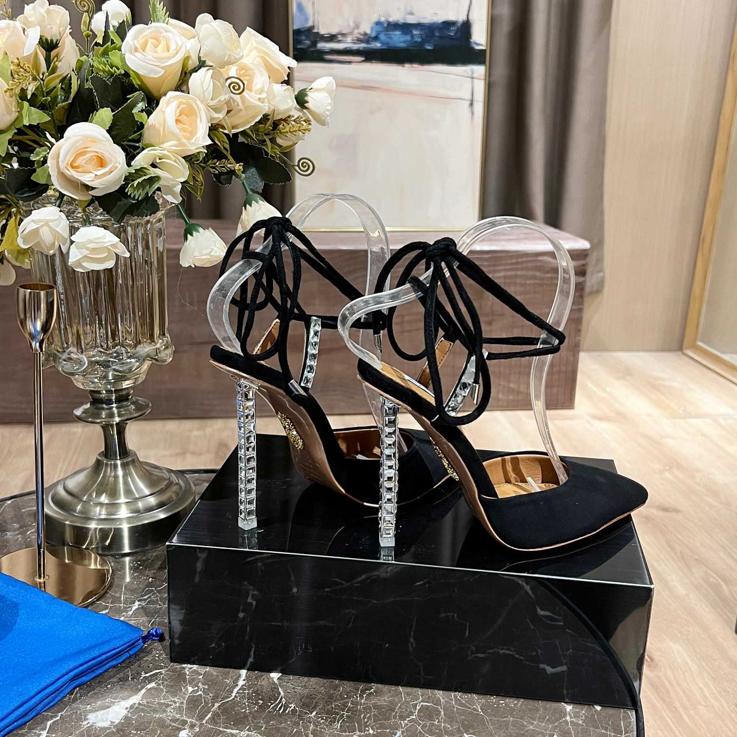 Aquazzura Rock Chic 105 Suede Pumps - PerfectKickZ