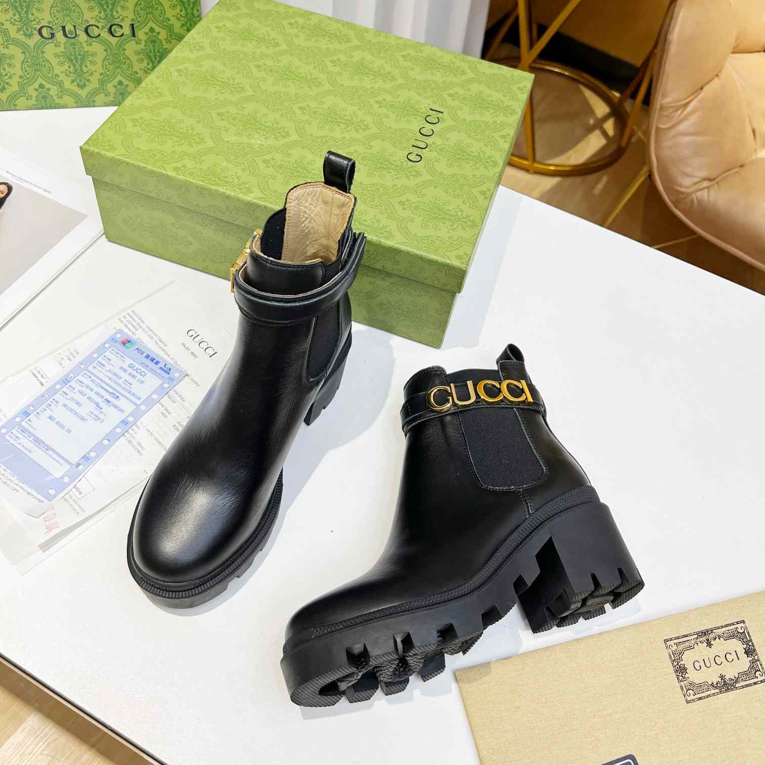 Gucci Women's Ankle Boot With Logo - PerfectKickZ