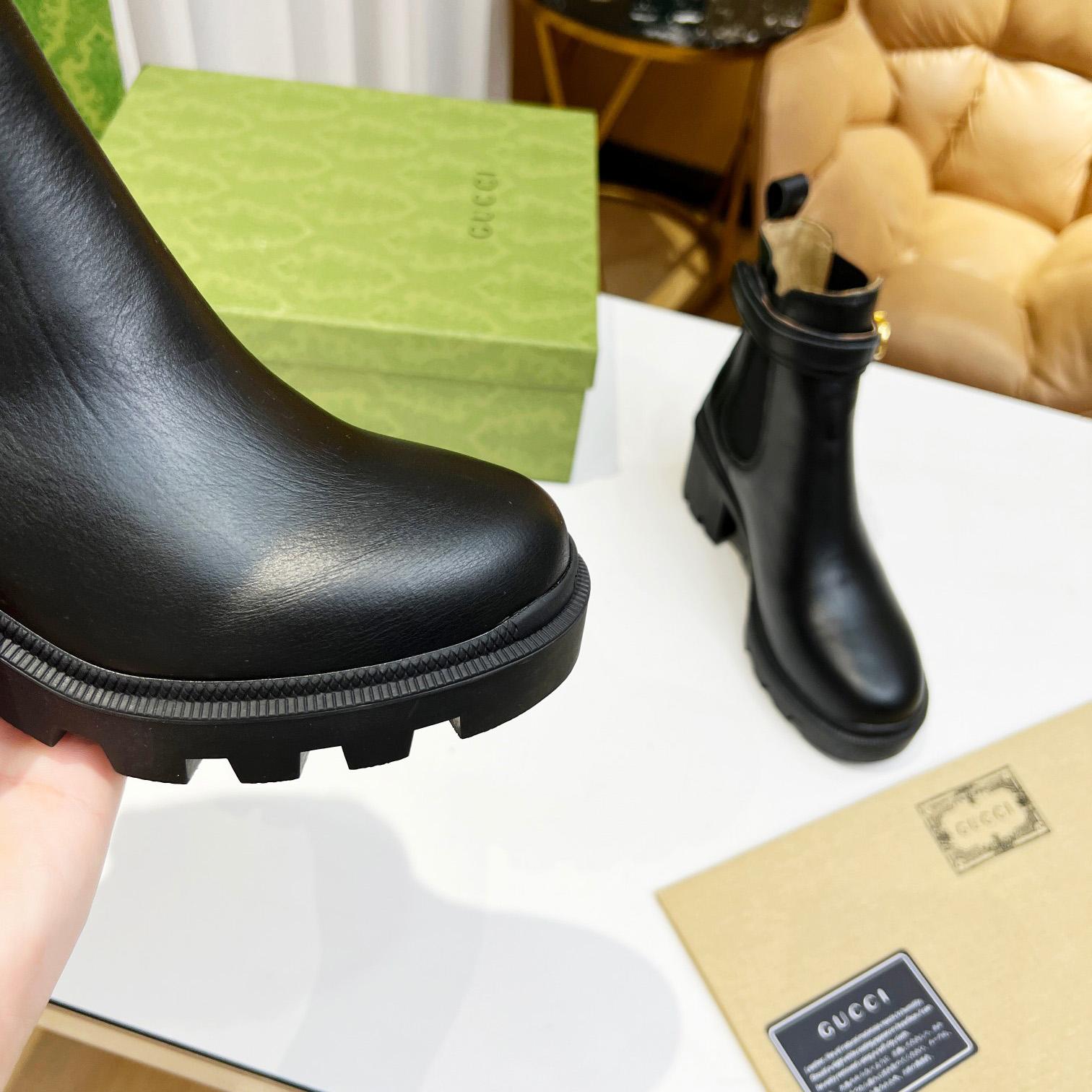Gucci Women's Ankle Boot With Logo - PerfectKickZ