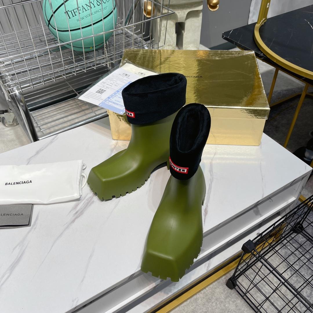 Balenciaga x Hunrer Trooper Rubber Boot  - PerfectKickZ