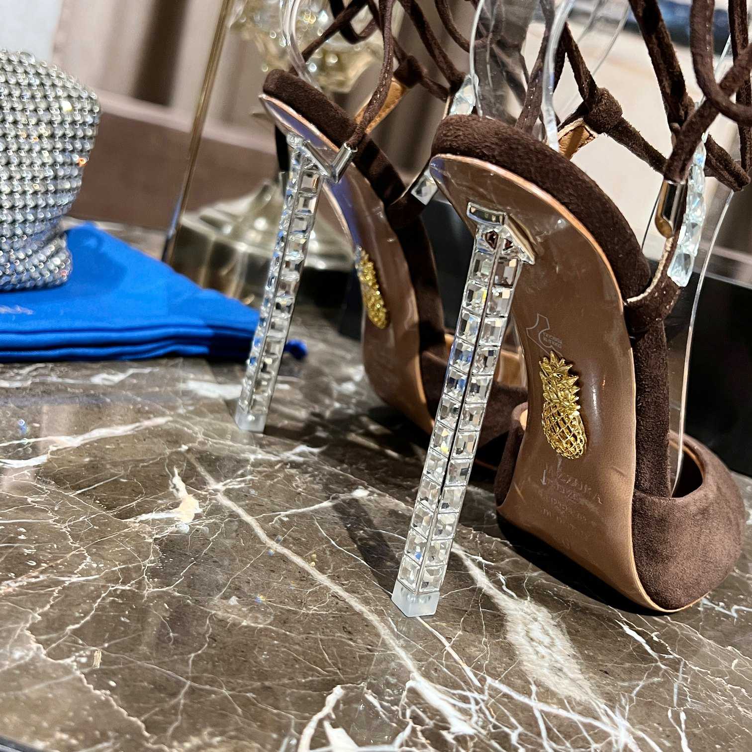Aquazzura Rock Chic 105 Suede Pumps - PerfectKickZ