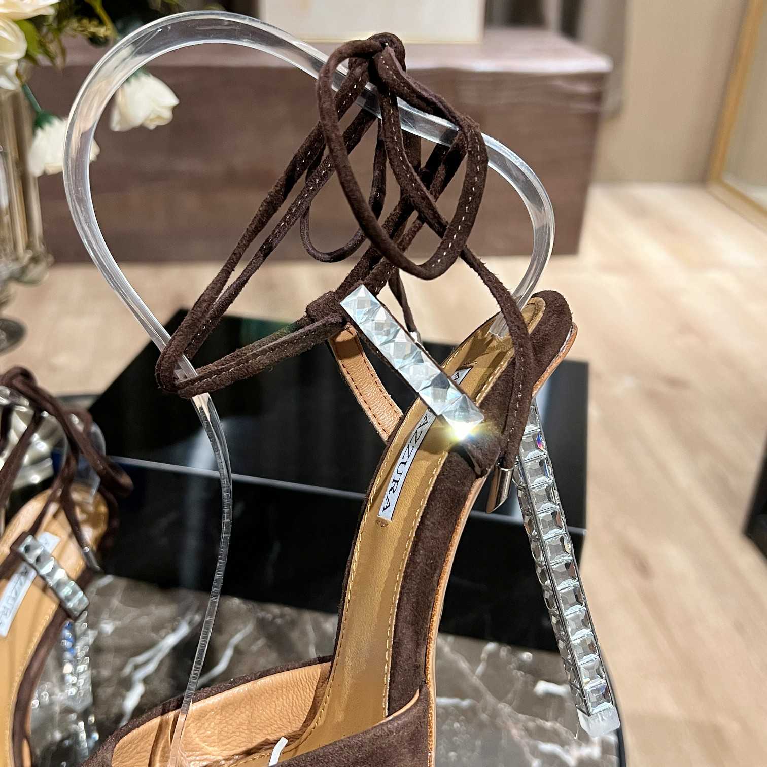 Aquazzura Rock Chic 105 Suede Pumps - PerfectKickZ