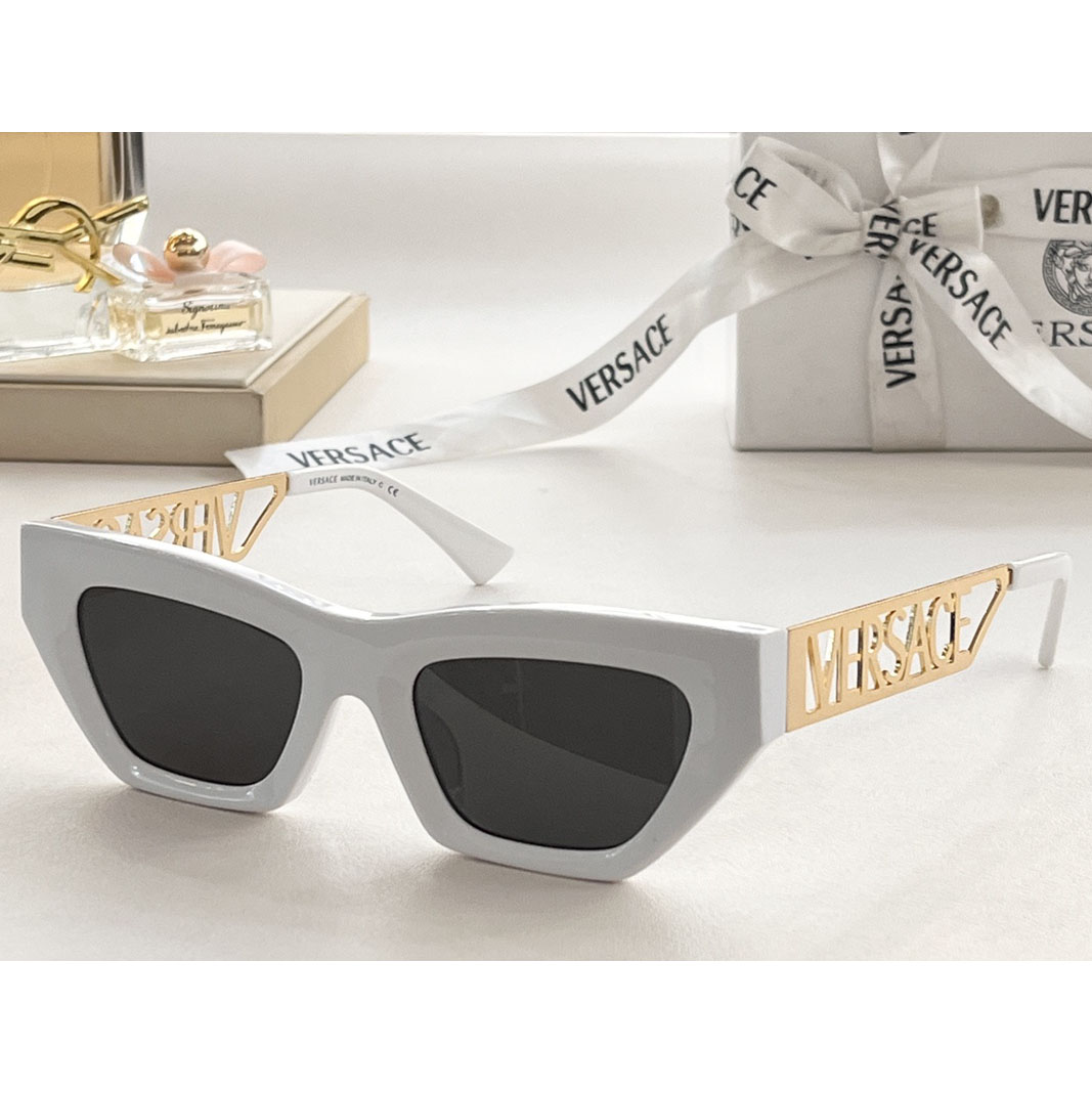 Versace 90s Vintage Logo Cat-Eye Sunglasses     VE4967  - PerfectKickZ