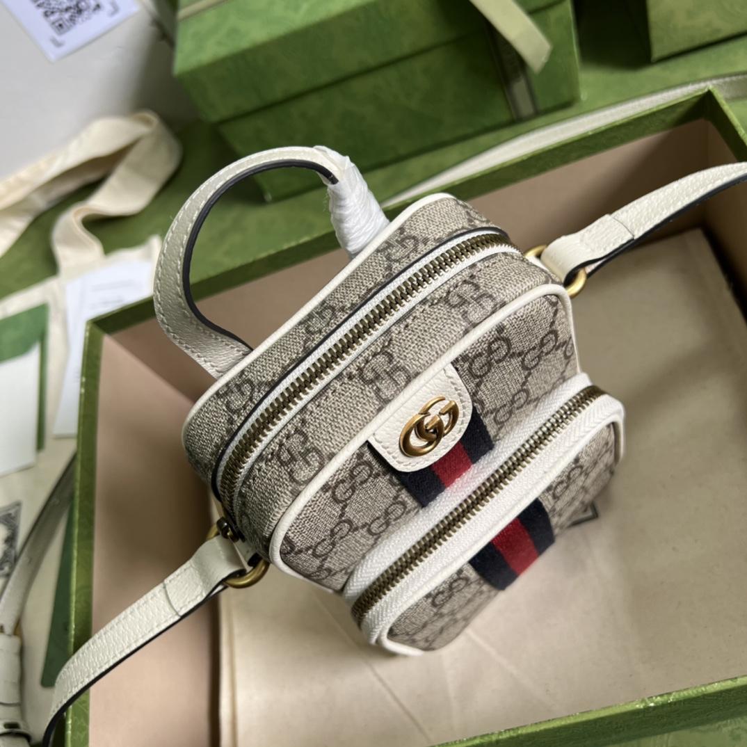 Gucci Ophidia GG Mini Bag(12-16-7cm)   - PerfectKickZ