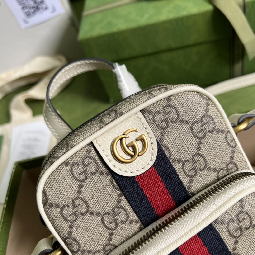 Gucci Ophidia GG Mini Bag(12-16-7cm)   - PerfectKickZ