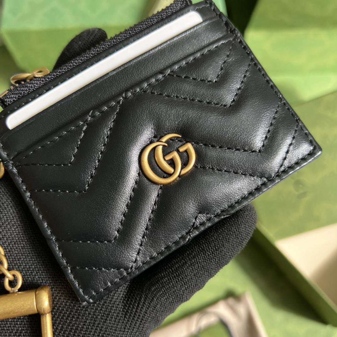 Gucci GG Marmont Keychain Wallet(10-7.5-1cm) - PerfectKickZ
