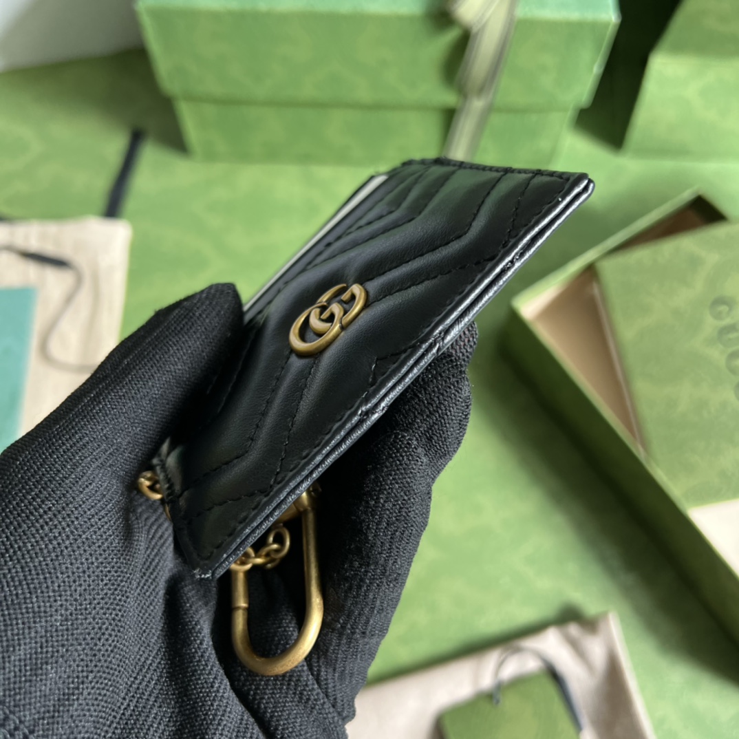 Gucci GG Marmont Keychain Wallet(10-7.5-1cm) - PerfectKickZ