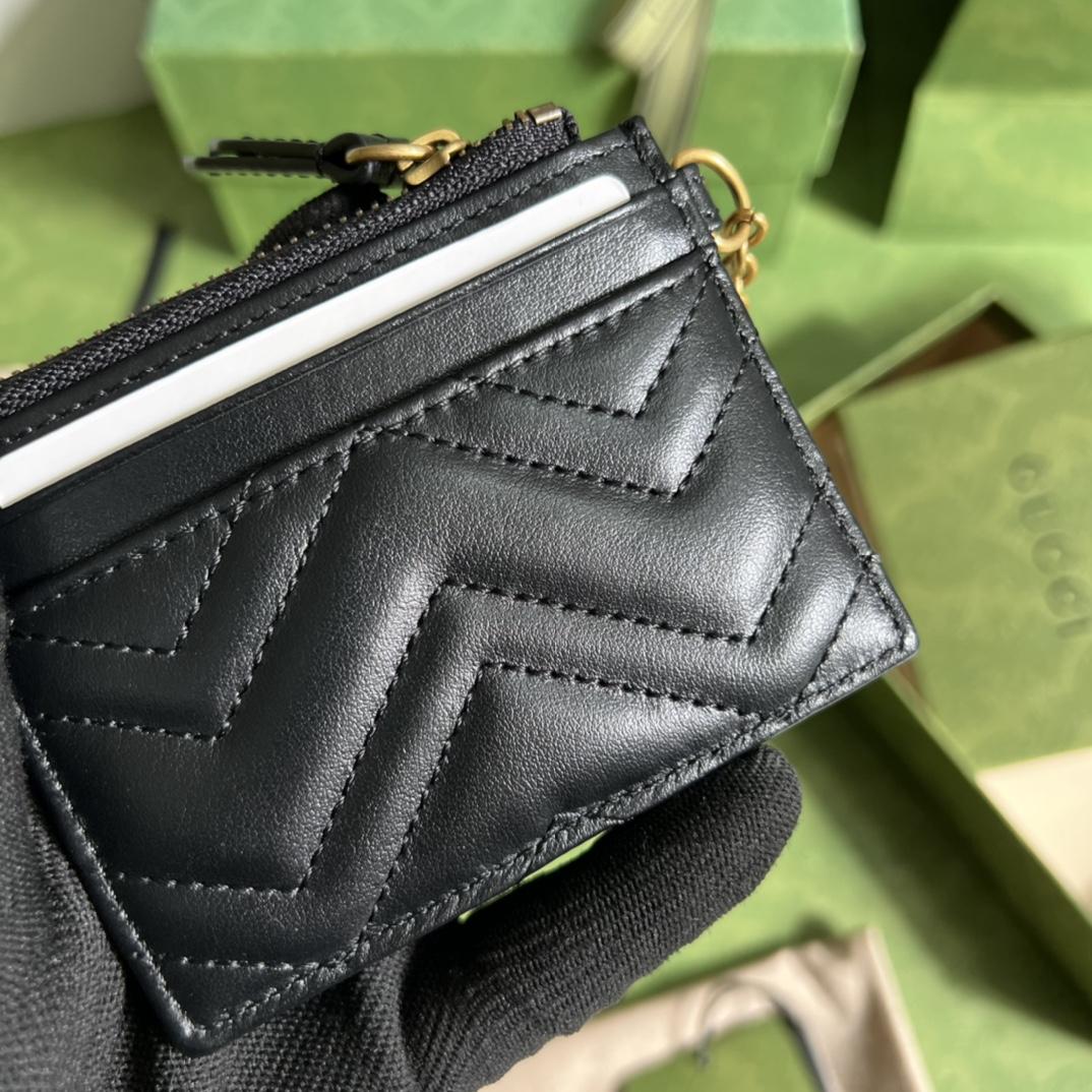Gucci GG Marmont Keychain Wallet(10-7.5-1cm) - PerfectKickZ