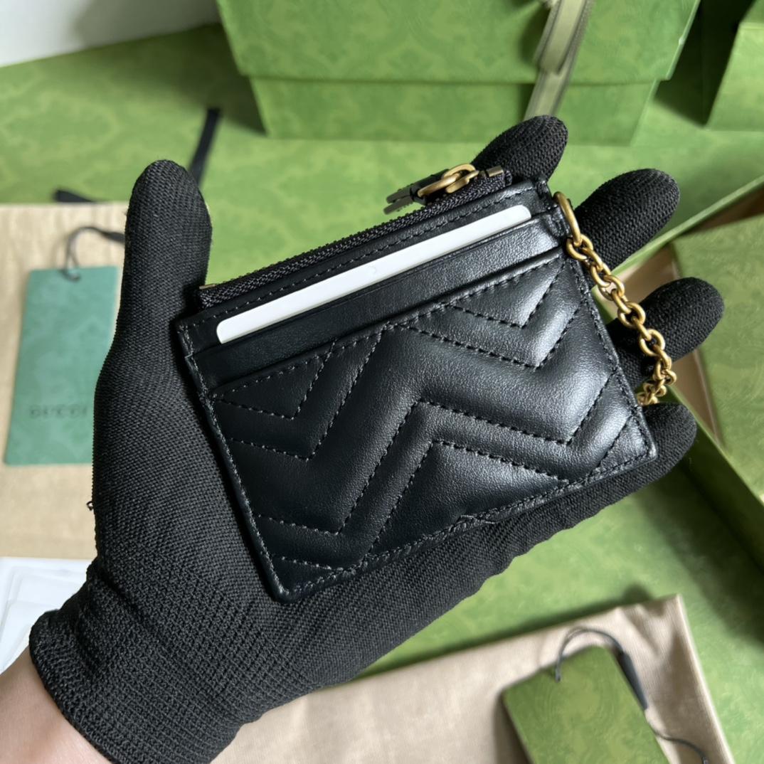 Gucci GG Marmont Keychain Wallet(10-7.5-1cm) - PerfectKickZ
