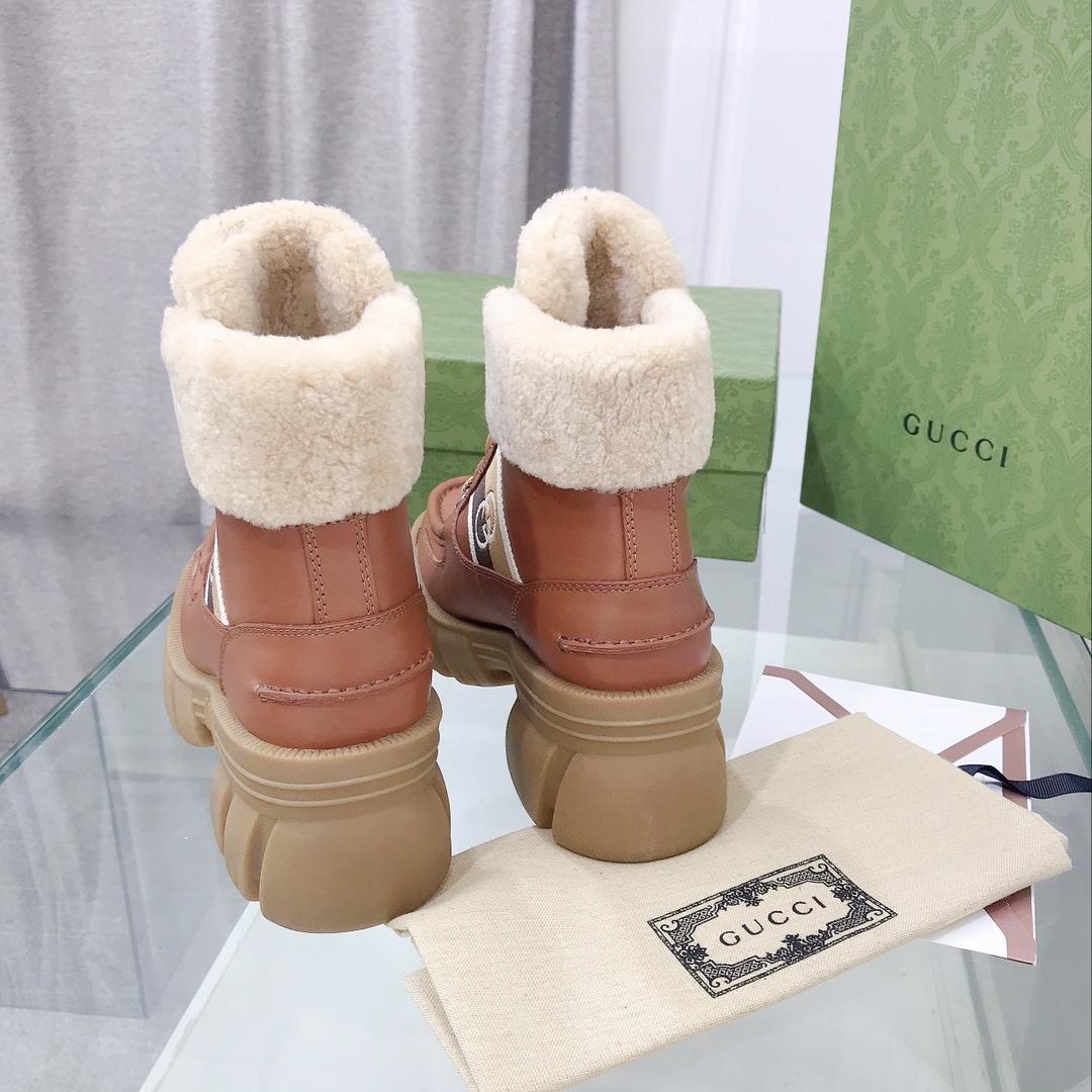 Gucci Women's Interlocking G Stripe Boots - PerfectKickZ