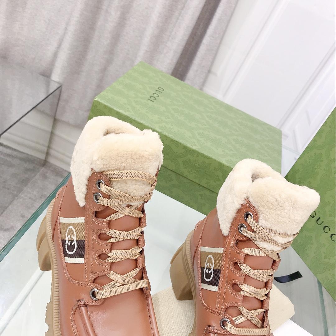 Gucci Women's Interlocking G Stripe Boots - PerfectKickZ