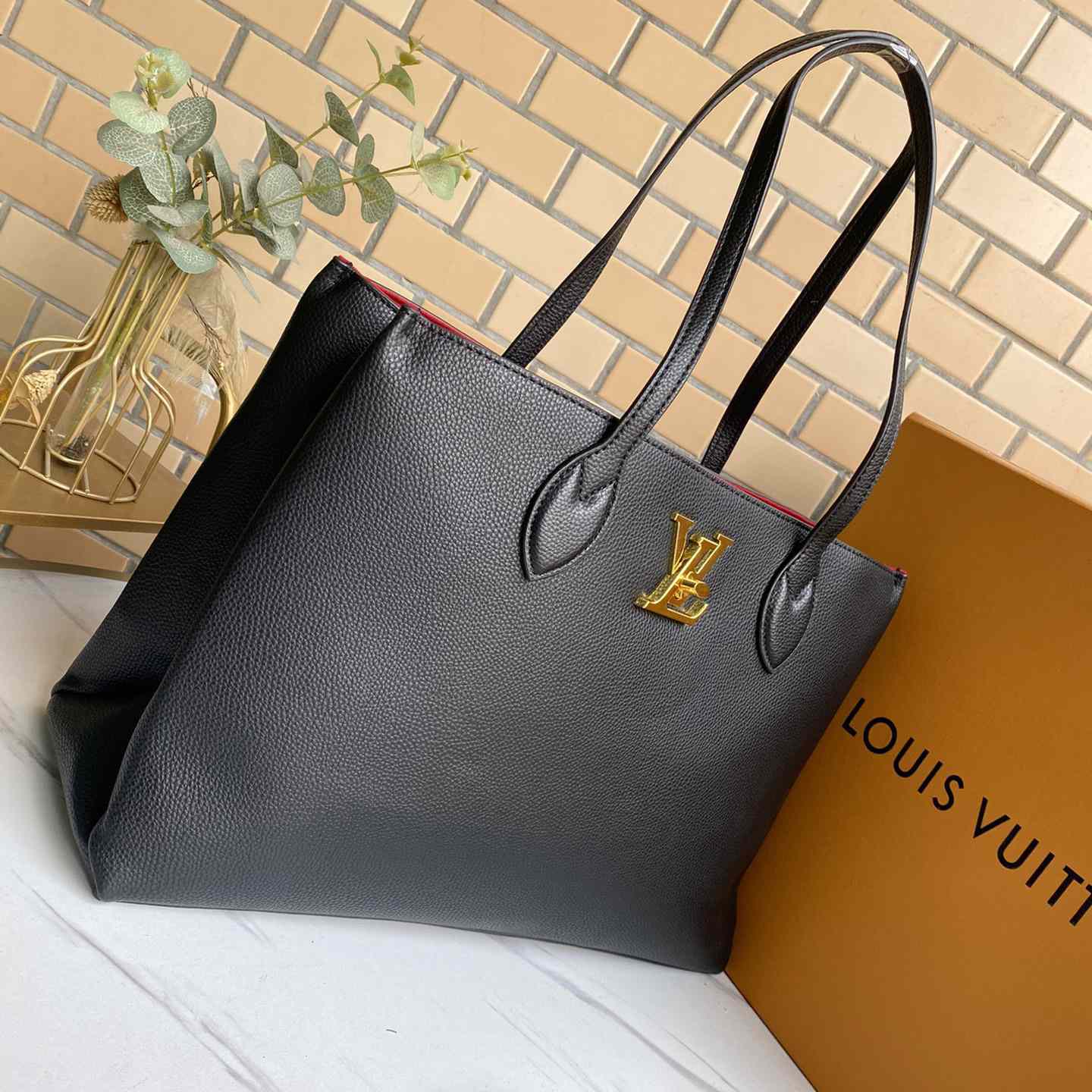 Louis Vuitton Lockme Shopper(42-28-15cm)   M57345 - PerfectKickZ