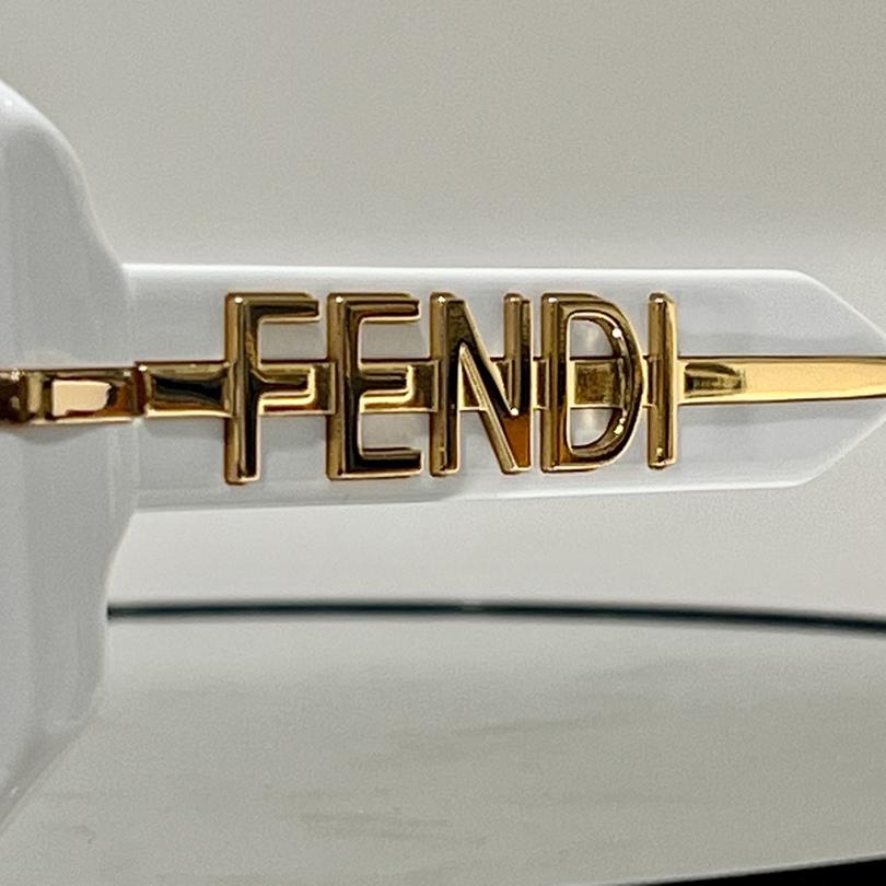 Fendi Fendigraphy Transparent Gray Acetate Sunglasses - PerfectKickZ