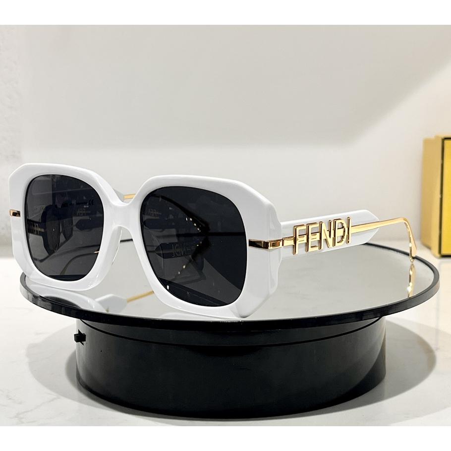 Fendi Fendigraphy Transparent Gray Acetate Sunglasses - PerfectKickZ