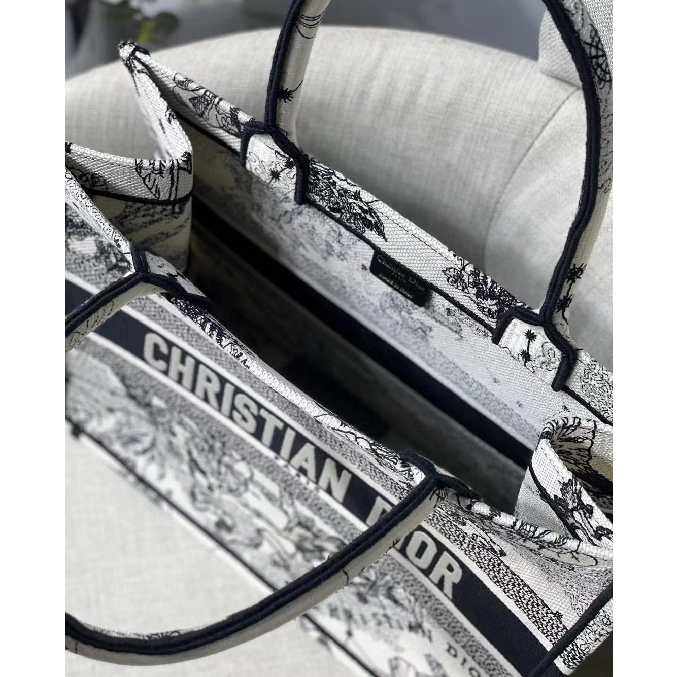 Dior Oblique Embroidered Book Tote（36.5-28-17.5CM）-Embroiderable Characters - PerfectKickZ