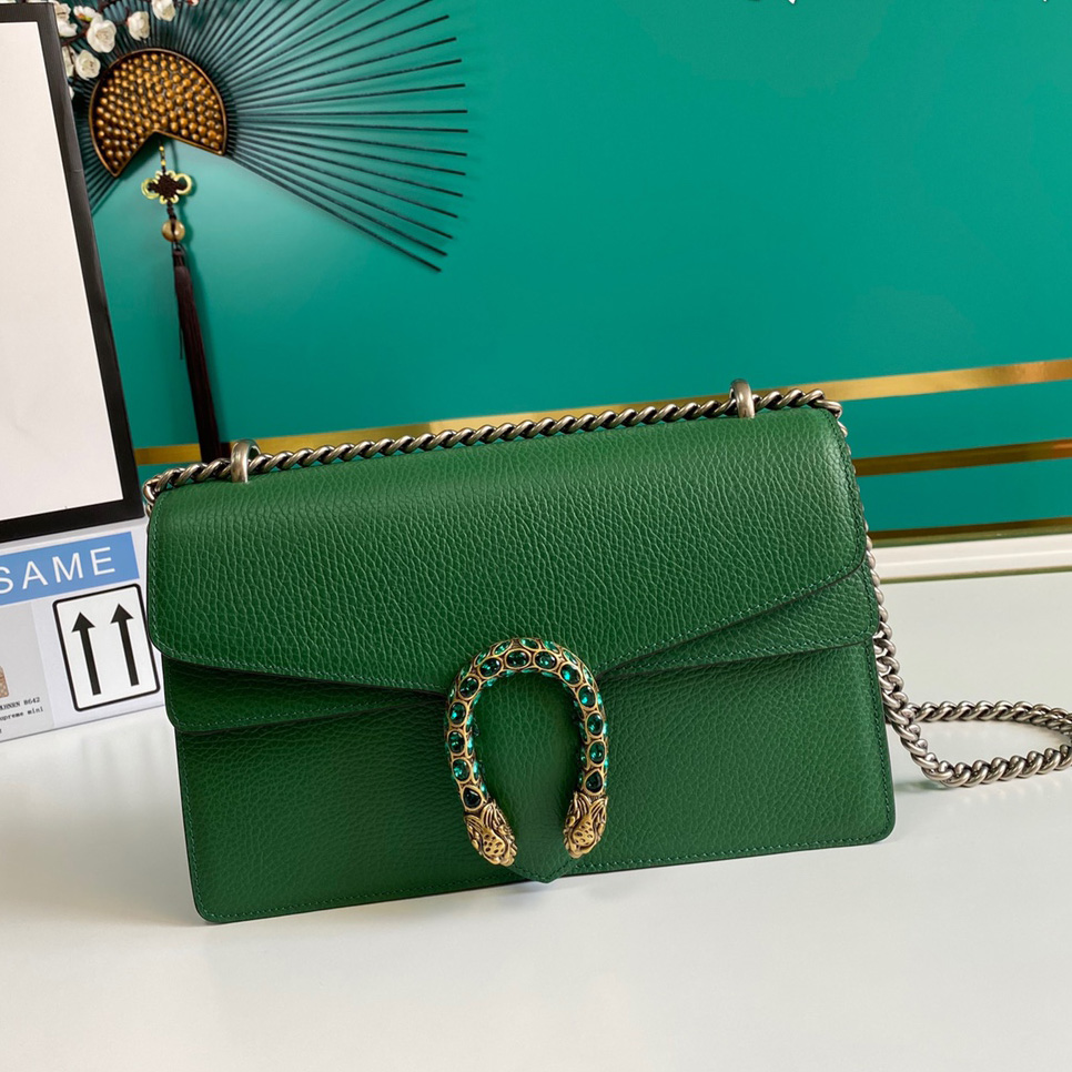 Gucci Dionysus leather shoulder bag(28-17-9cm)   - PerfectKickZ