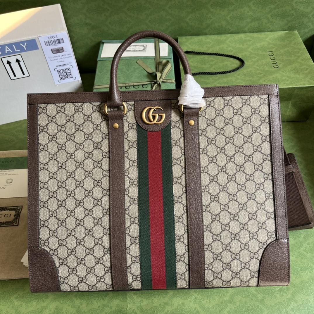 Gucci Ophidia Large Tote Bag(43-35-18.5CM)   - PerfectKickZ