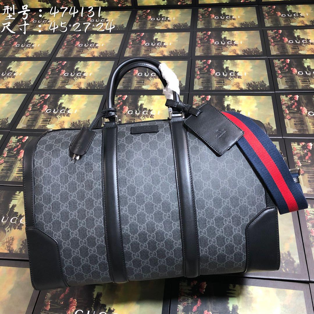 Gucci GG Black Carry-On Duffle - PerfectKickZ