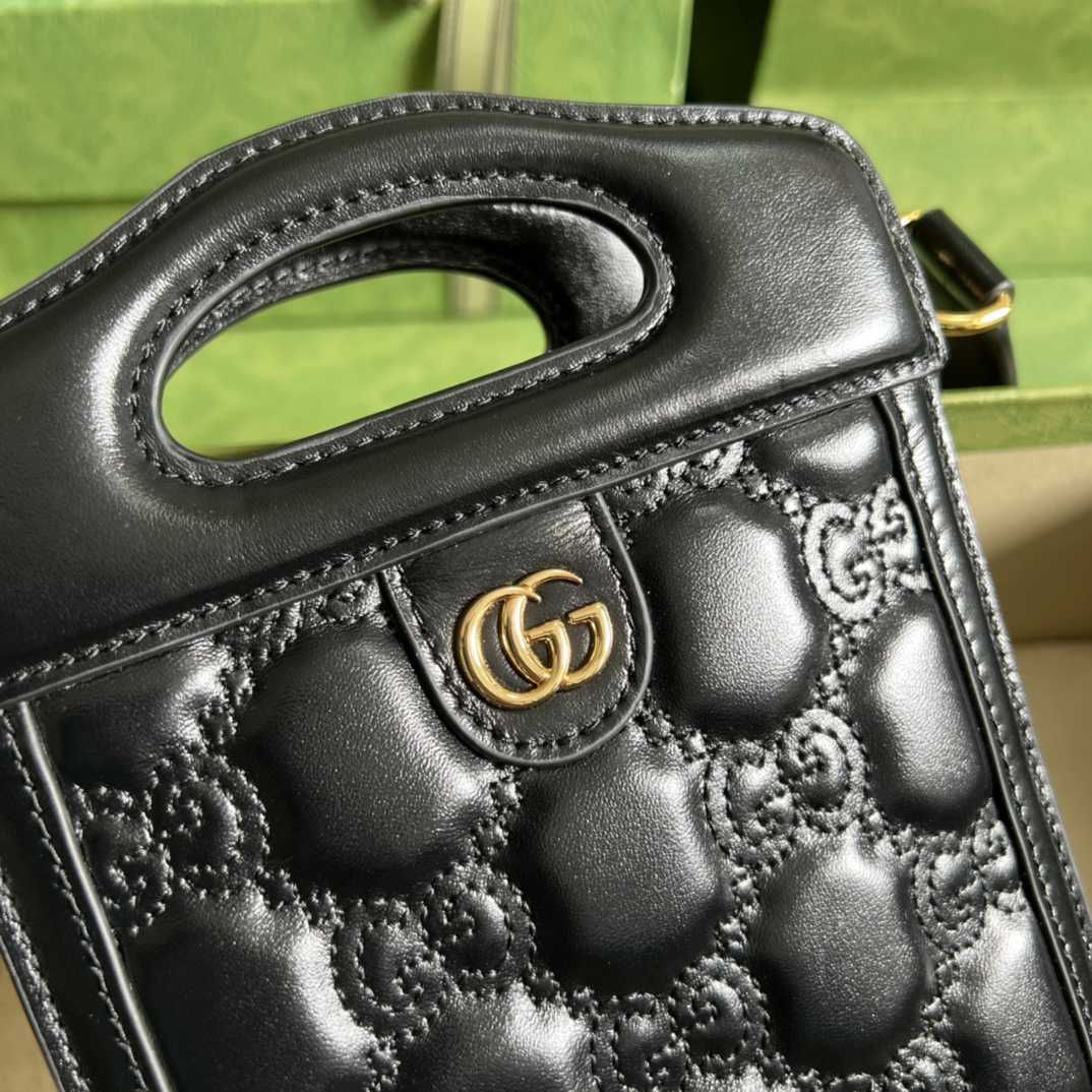 Gucci GG Matelassé Top Handle Mini Bag(14-23-4.5cm)   - PerfectKickZ