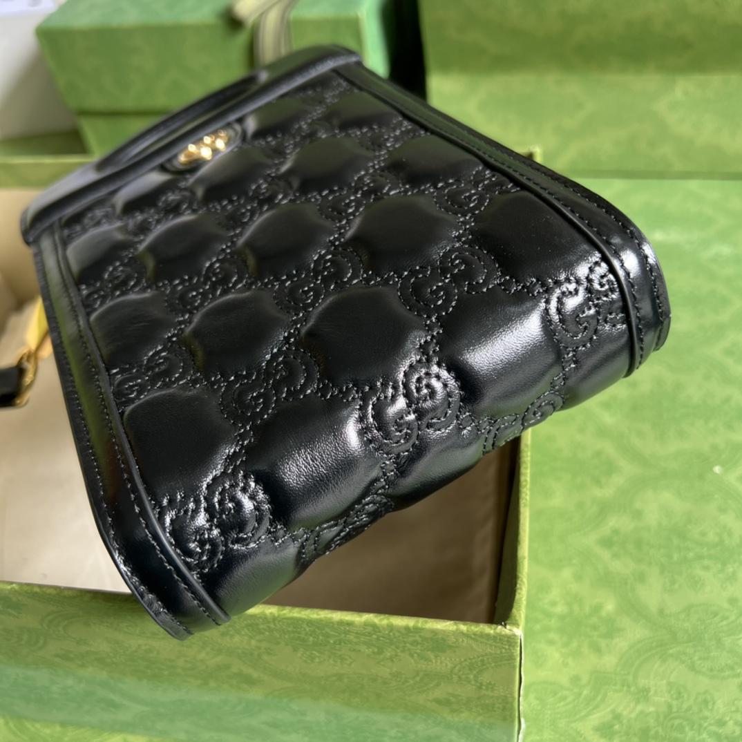 Gucci GG Matelassé Top Handle Mini Bag(14-23-4.5cm)   - PerfectKickZ