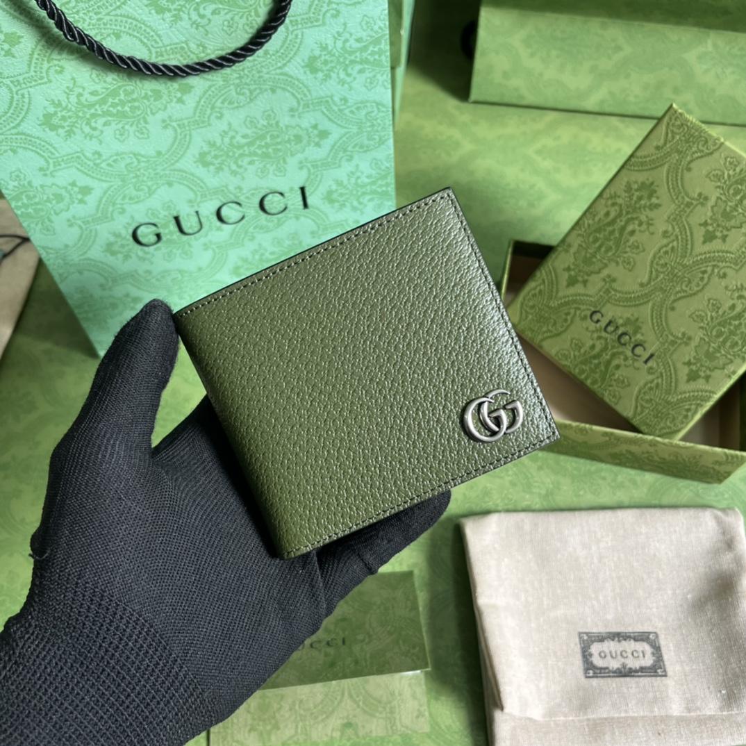 Gucci GG Marmont Leather Bi-Fold Wallet(21-9cm) - PerfectKickZ