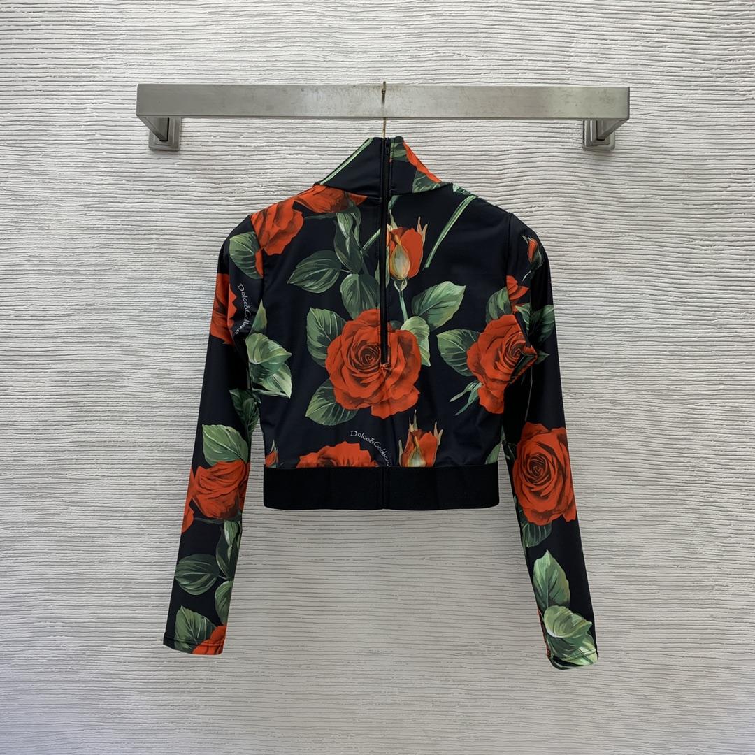 Dolce & Gabbana Floral Silk-Blend Charmeuse Leggings & High Neck Top - PerfectKickZ