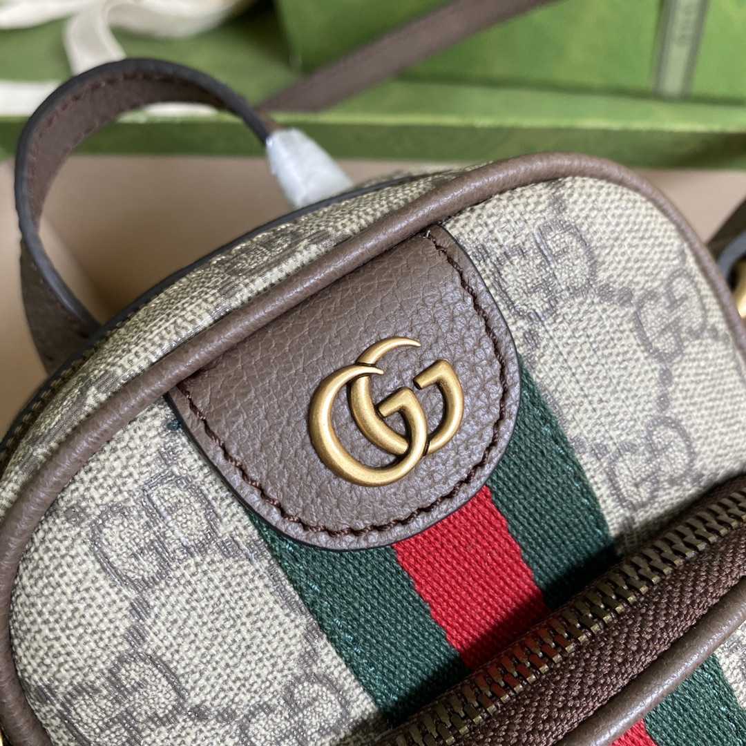 Gucci Ophidia GG Mini Bag(12-16-7cm)   - PerfectKickZ