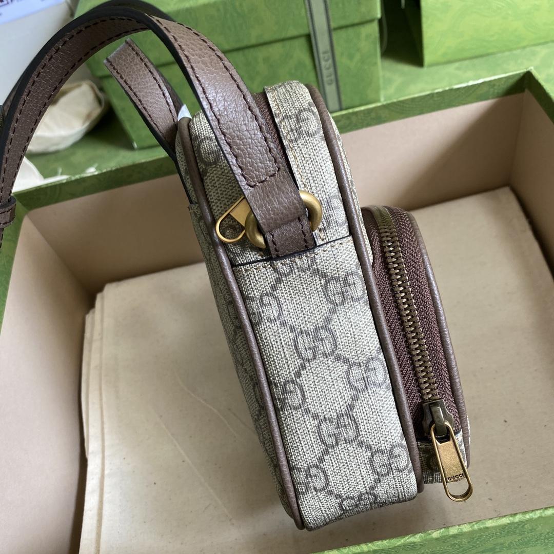 Gucci Ophidia GG Mini Bag(12-16-7cm)   - PerfectKickZ