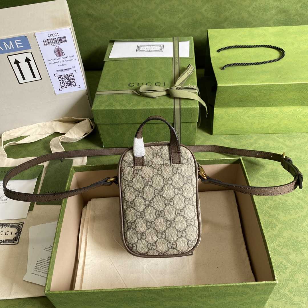 Gucci Ophidia GG Mini Bag(12-16-7cm)   - PerfectKickZ