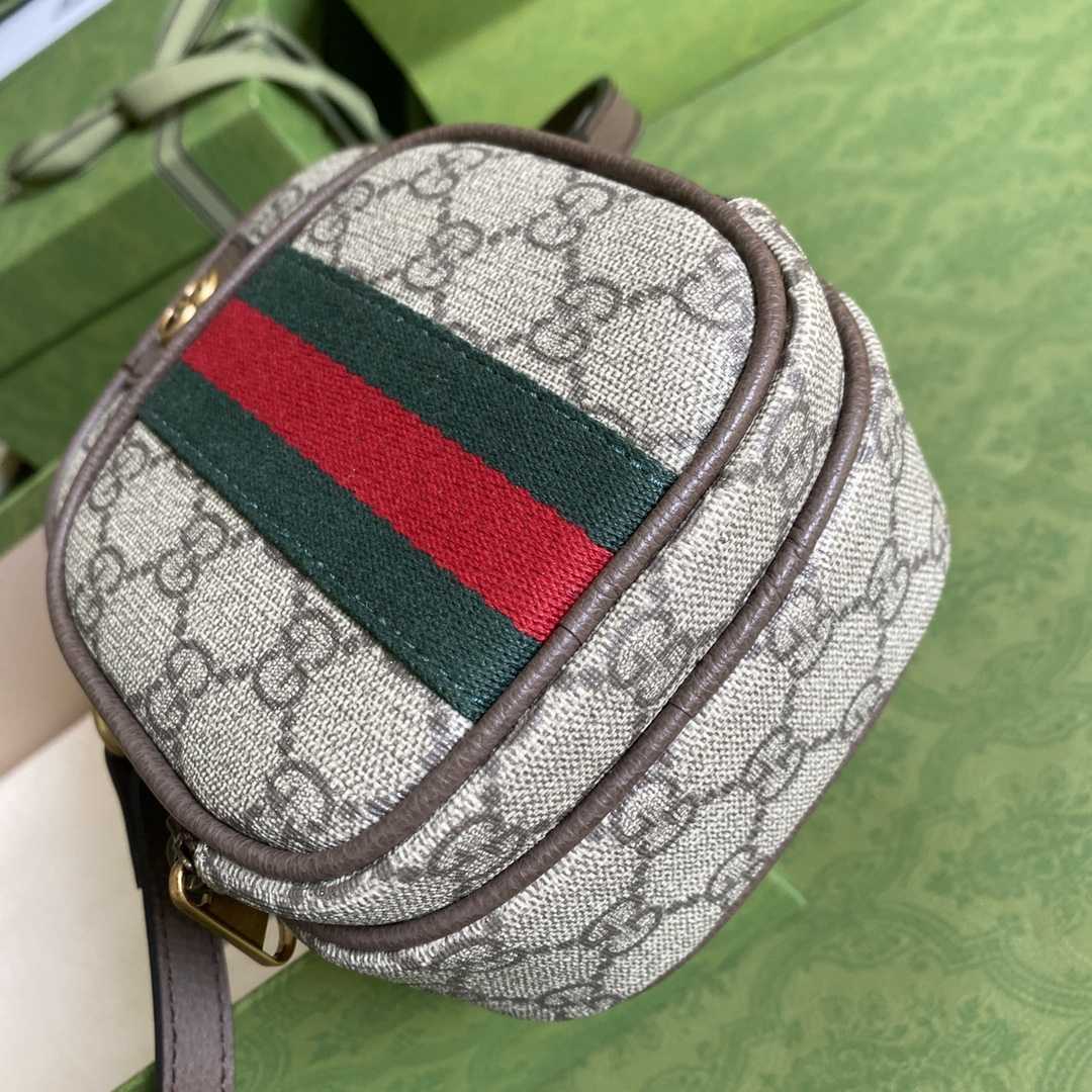 Gucci Ophidia GG Mini Bag(12-16-7cm)   - PerfectKickZ