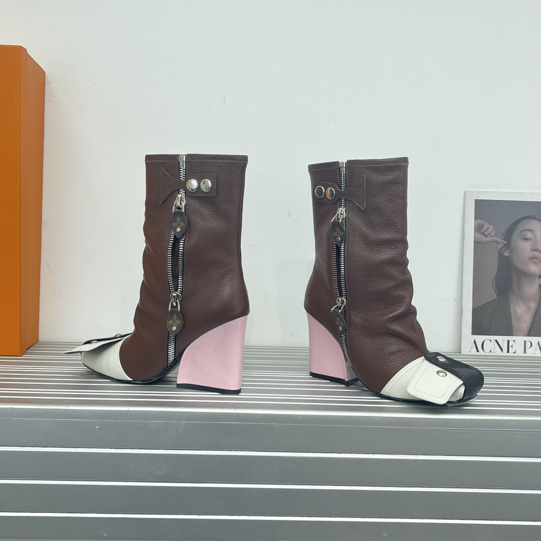 Louis Vuitton Patti Wedge Half Boot - PerfectKickZ