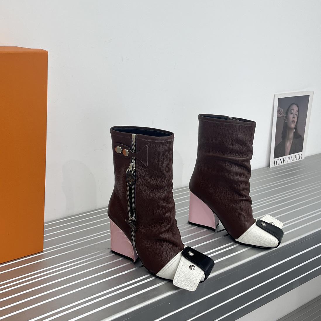 Louis Vuitton Patti Wedge Half Boot - PerfectKickZ