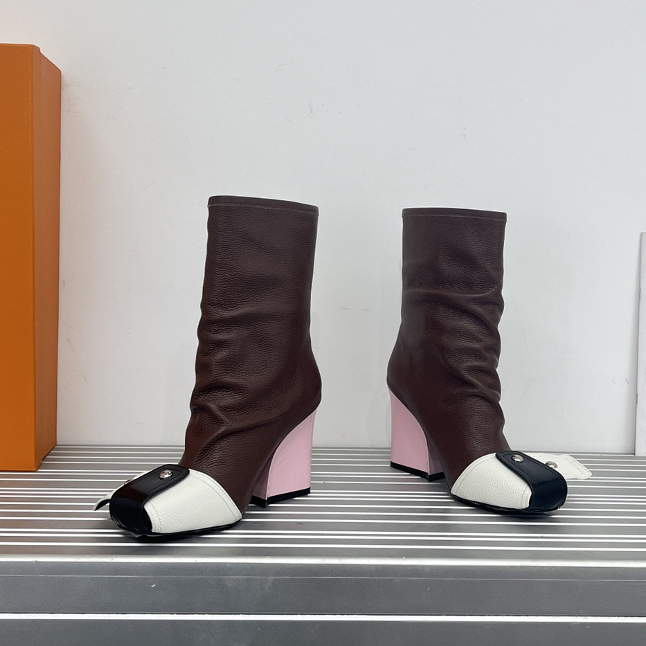 Louis Vuitton Patti Wedge Half Boot - PerfectKickZ