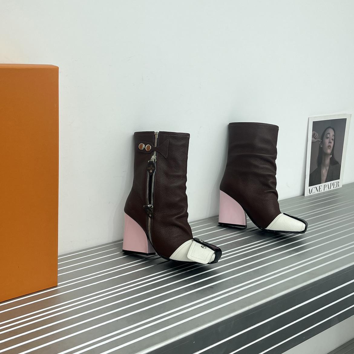 Louis Vuitton Patti Wedge Half Boot - PerfectKickZ
